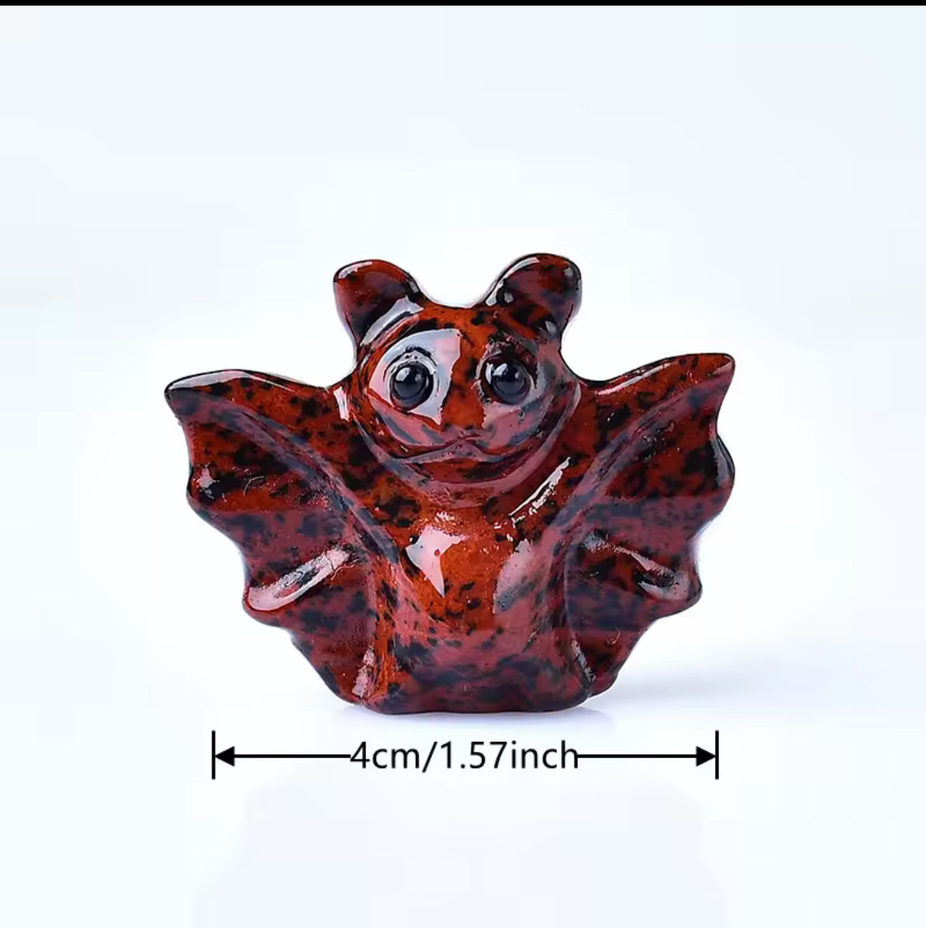Hand Crafted Crystal Bat Figures