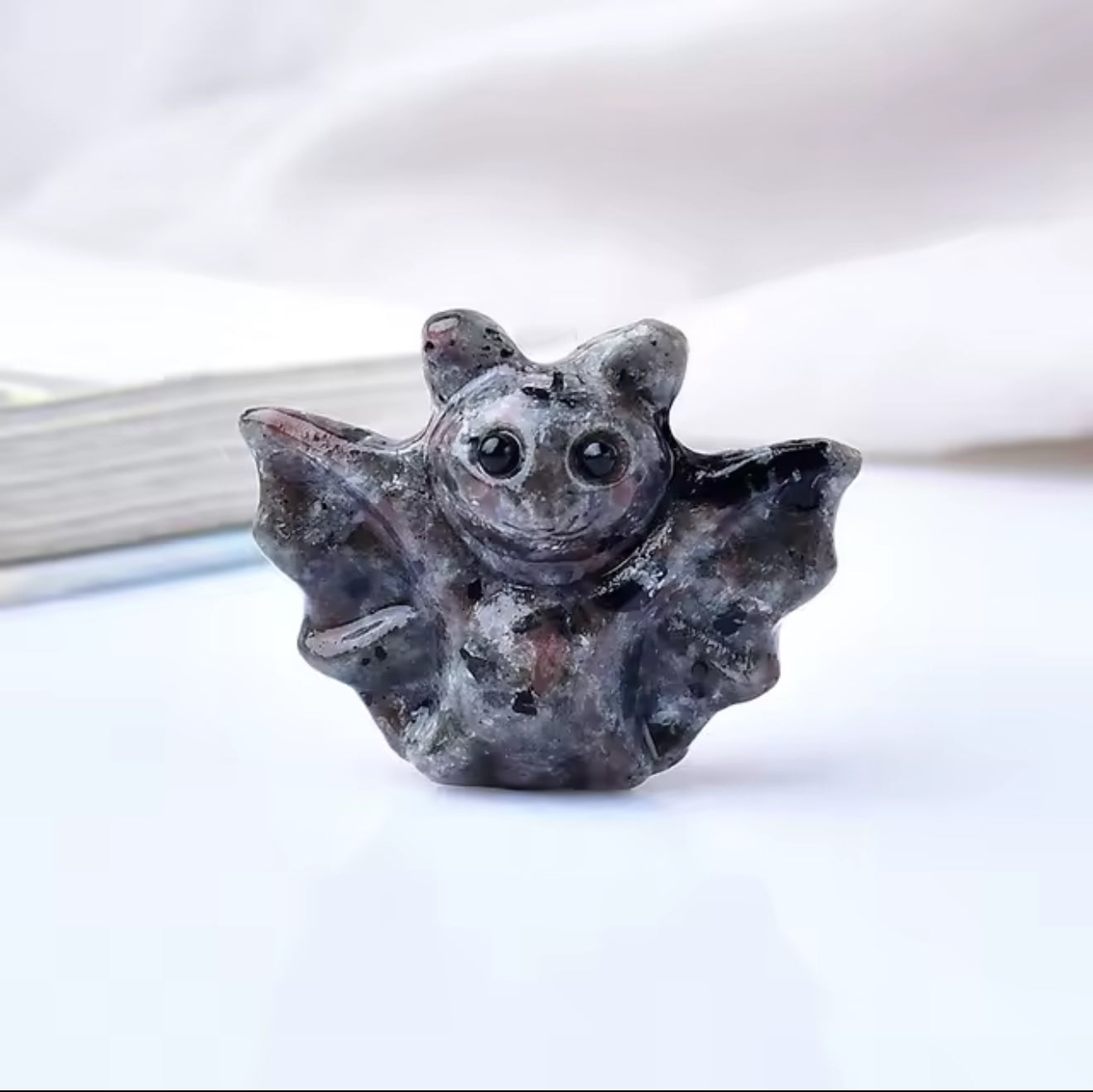 Hand Crafted Crystal Bat Figures