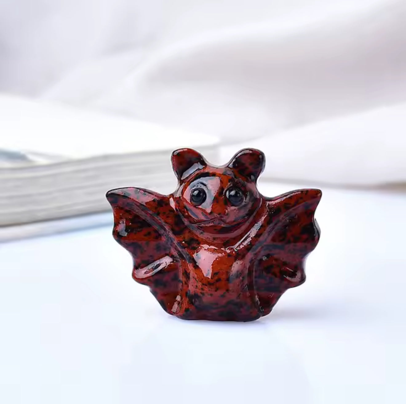 Hand Crafted Crystal Bat Figures