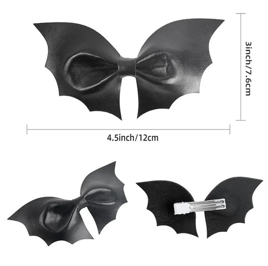 Smoll Barrette bat Hairpins (pair) small