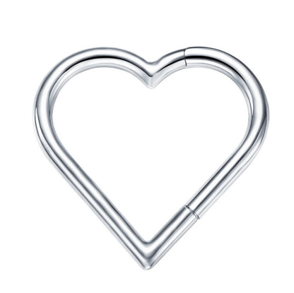 Heart segment seamless piercings jewellery