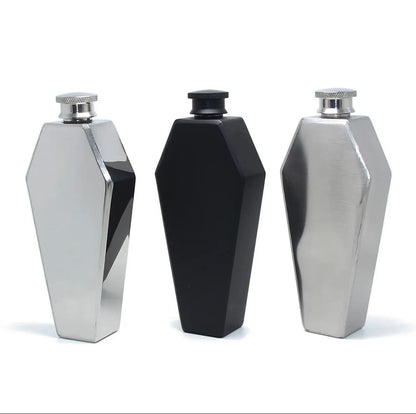 Coffin hip flask ..BLACK EDITTION