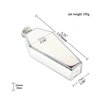 Coffin hip flask ..BLACK EDITTION