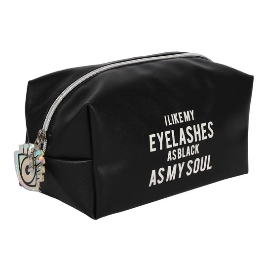 "I Like My Eyelashes As Black As My Soul" Make Up Bag