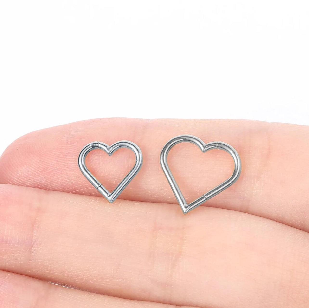 Heart segment seamless piercings jewellery