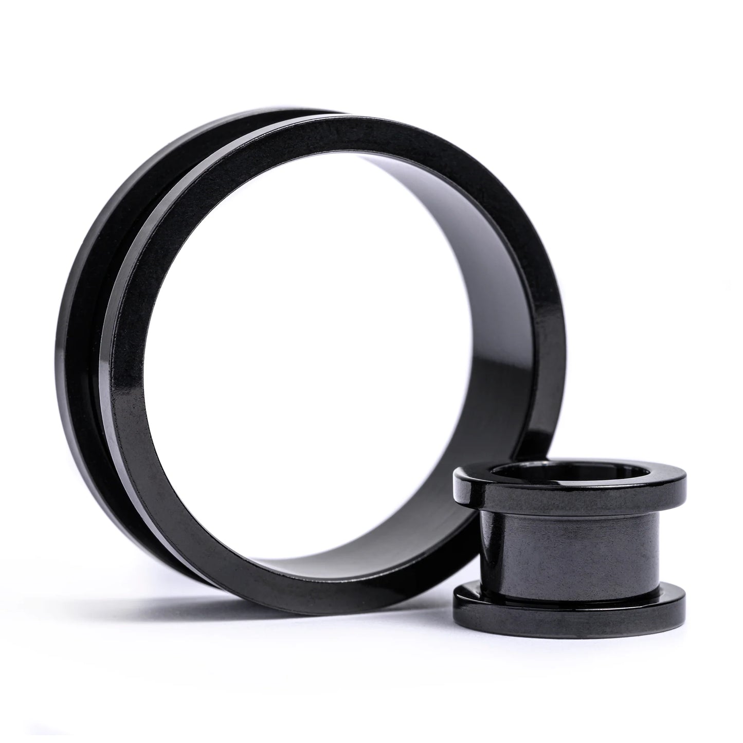 Black Steel Screwback BLACK (Single or Pair) up to 40MM