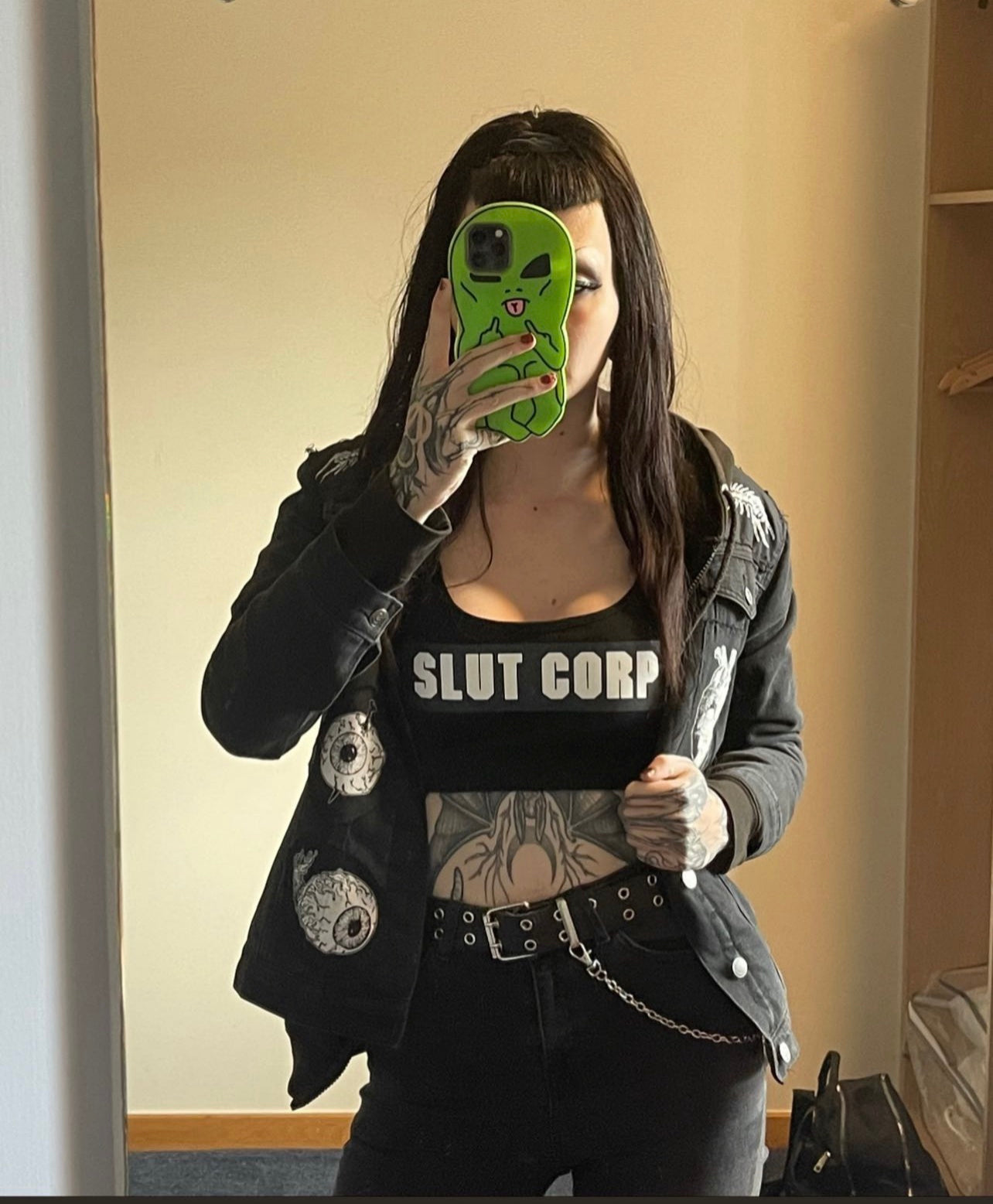 Death Corp - SLUTCORP 1            strap cami/ crop