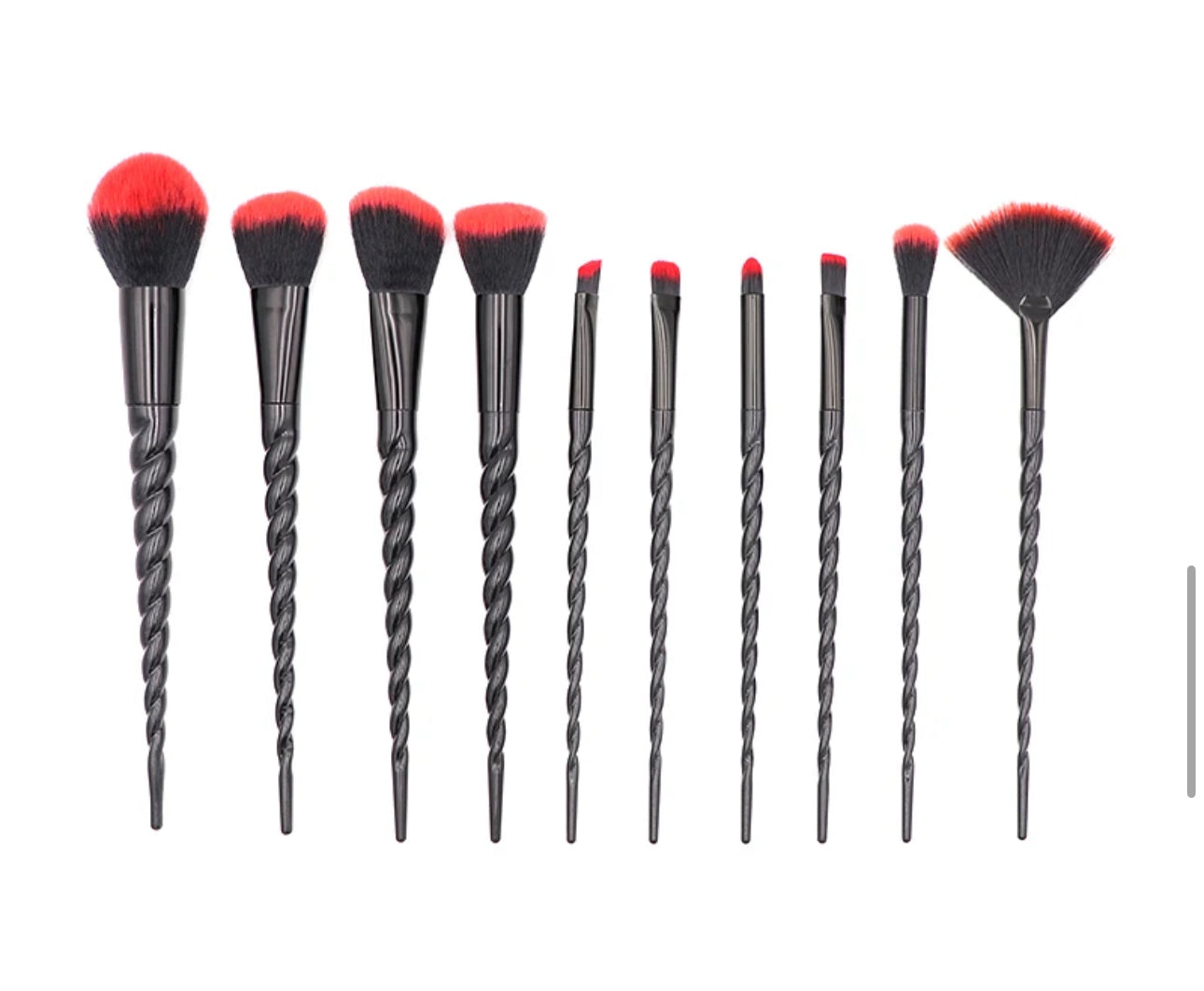 10pcs Gothic Unicorn makeup brush