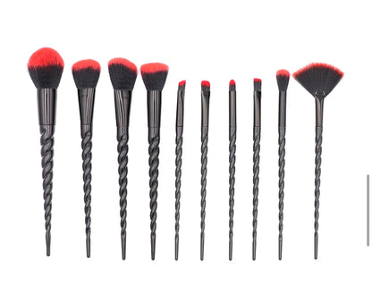 10pcs Gothic Unicorn makeup brush