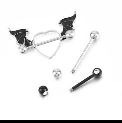 Devil Heart Nipple bar