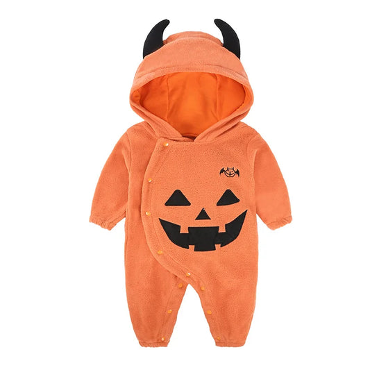 Devil Pumpkin Baby onesie