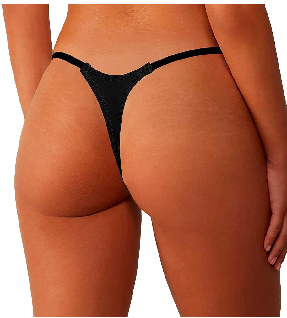 Classic black Death Corp thong