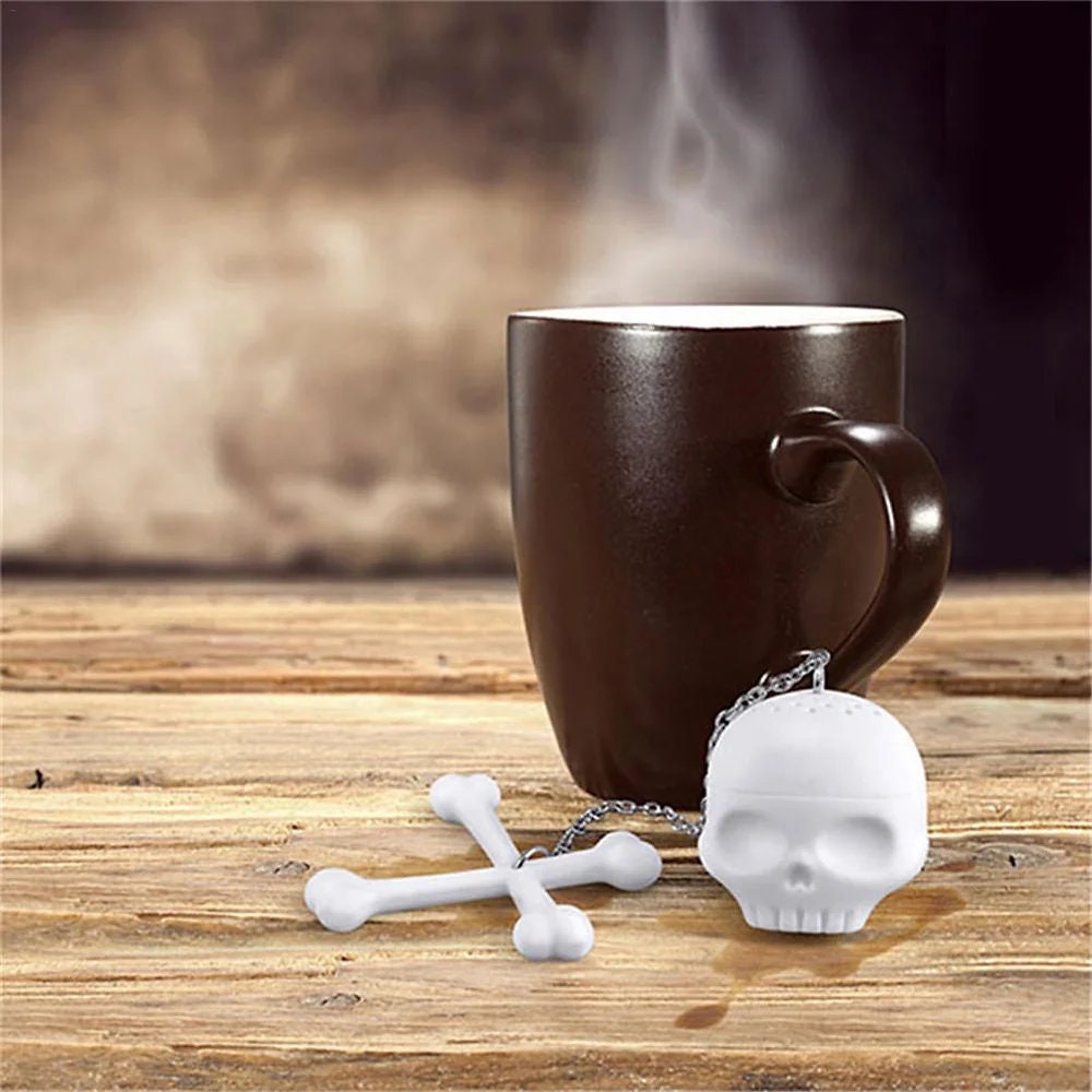 Skull tea/coffee strainer