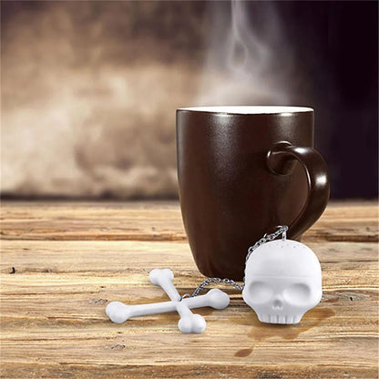 Skull tea/coffee strainer