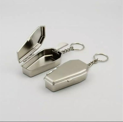 Mini Coffin shaped ashtray KEYRING