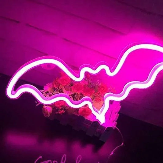 Neon Led bat Wall Light