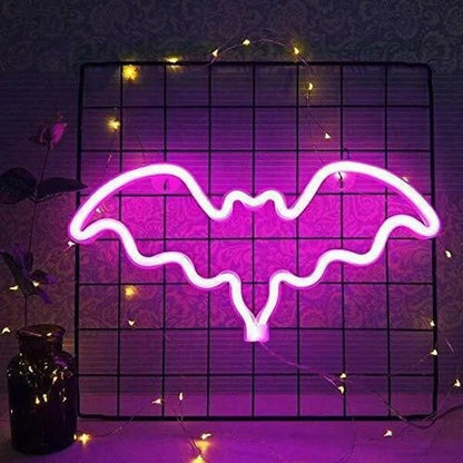 Neon Led bat Wall Light