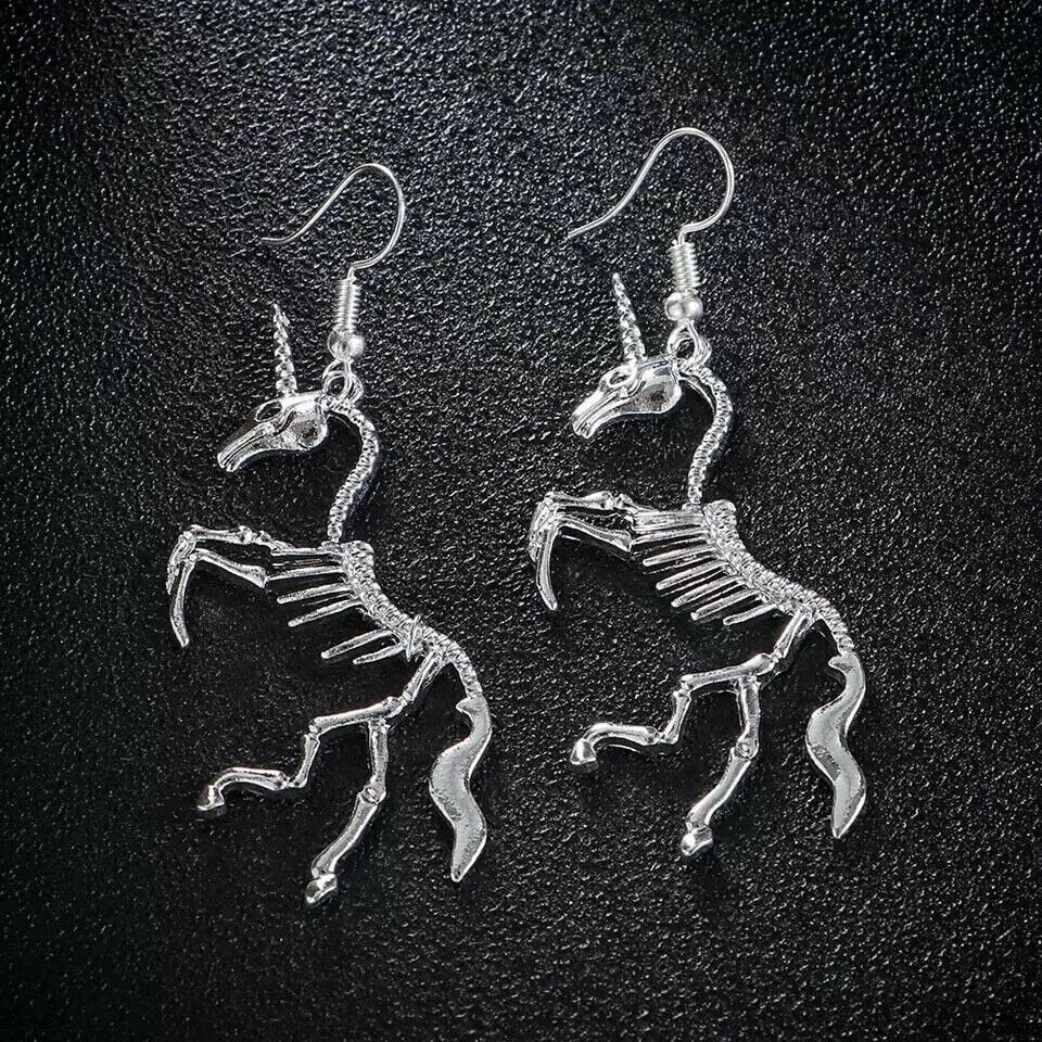 Unicorn Skeleton Earring