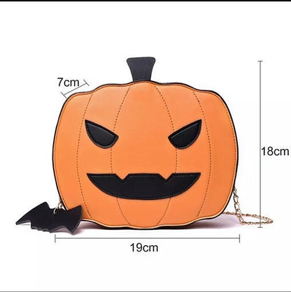 Pumpkin clutch bag