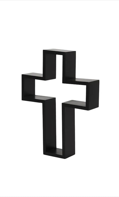 Gothic cross shelf unit