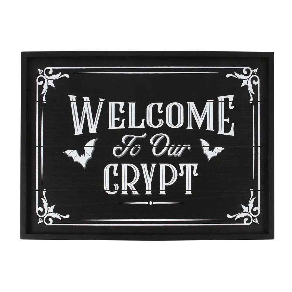 Welcome to Our Crypt Plaque