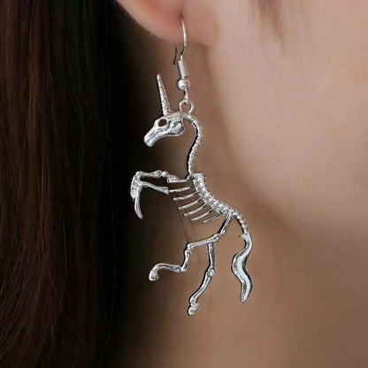 Unicorn Skeleton Earring