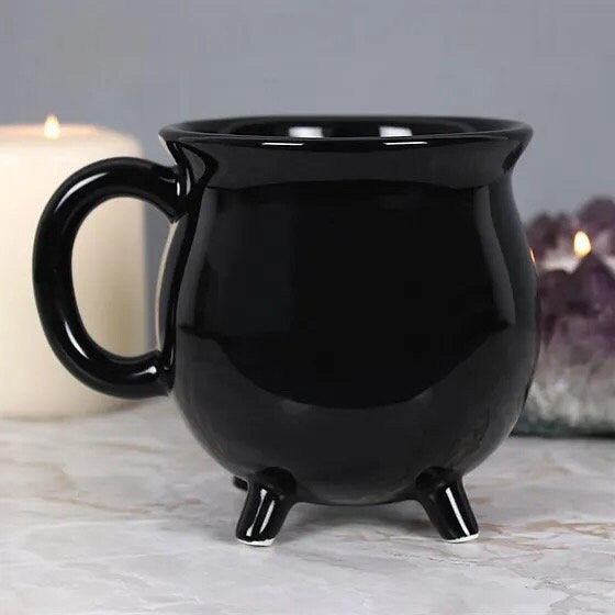 Gothic pagan witch Black Cauldron Mug