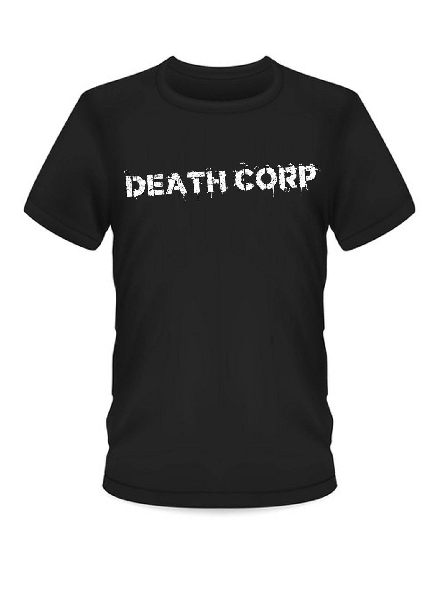 Death Corp - Classic T-shirt "in death we trust' (glow in the dark option)