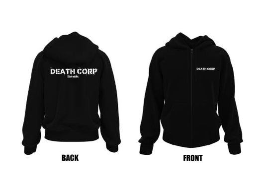 Death Corp - Classic logo Zip hoody (glow in the dark )