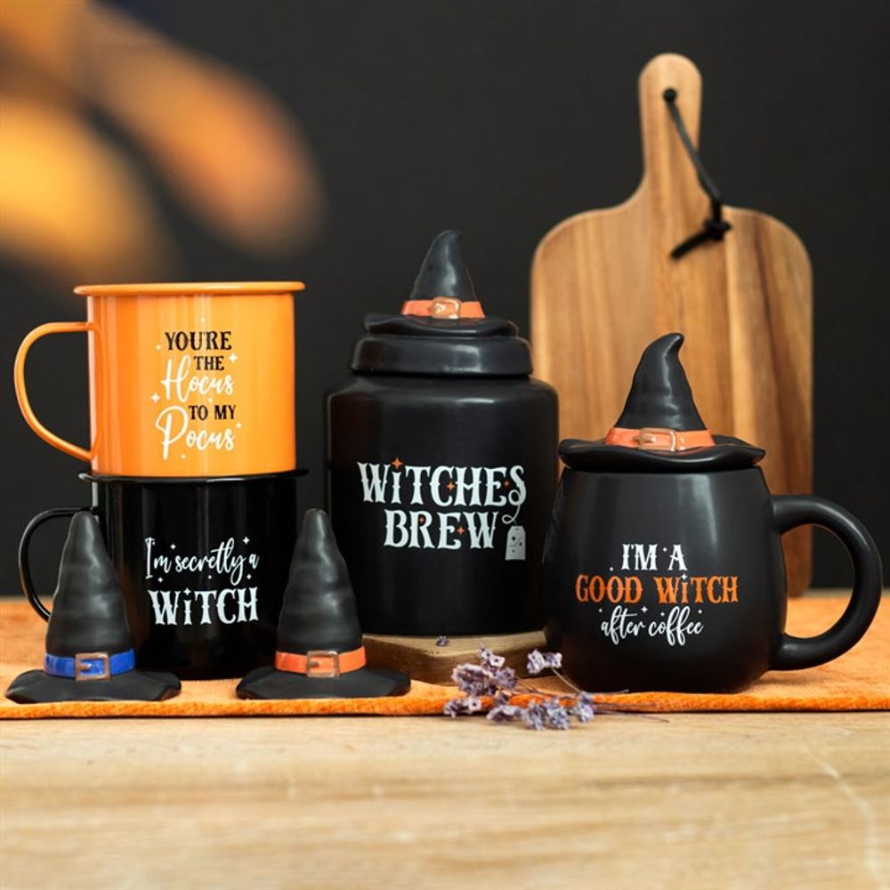 Set of 2 Witchy Enamel Mugs